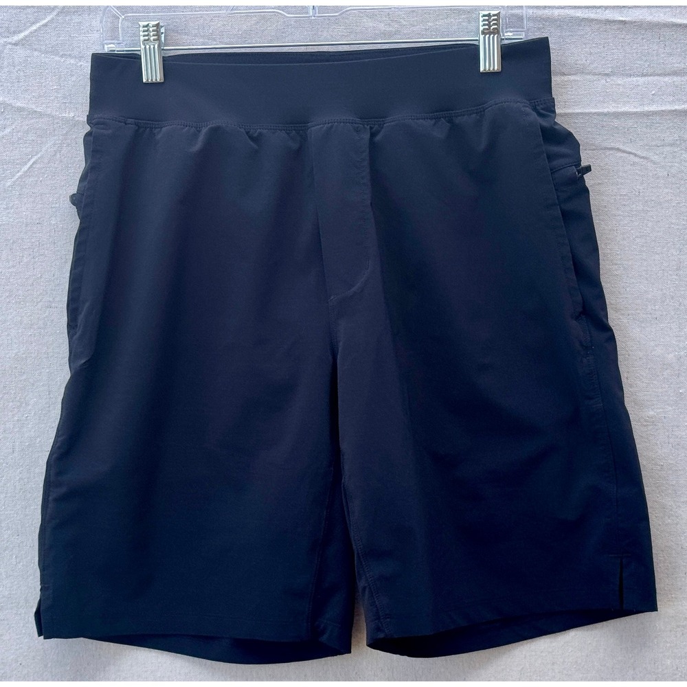 Fabletics Men The One Short Navy Blue Athletic Training Gym Shorts 7" Inseam